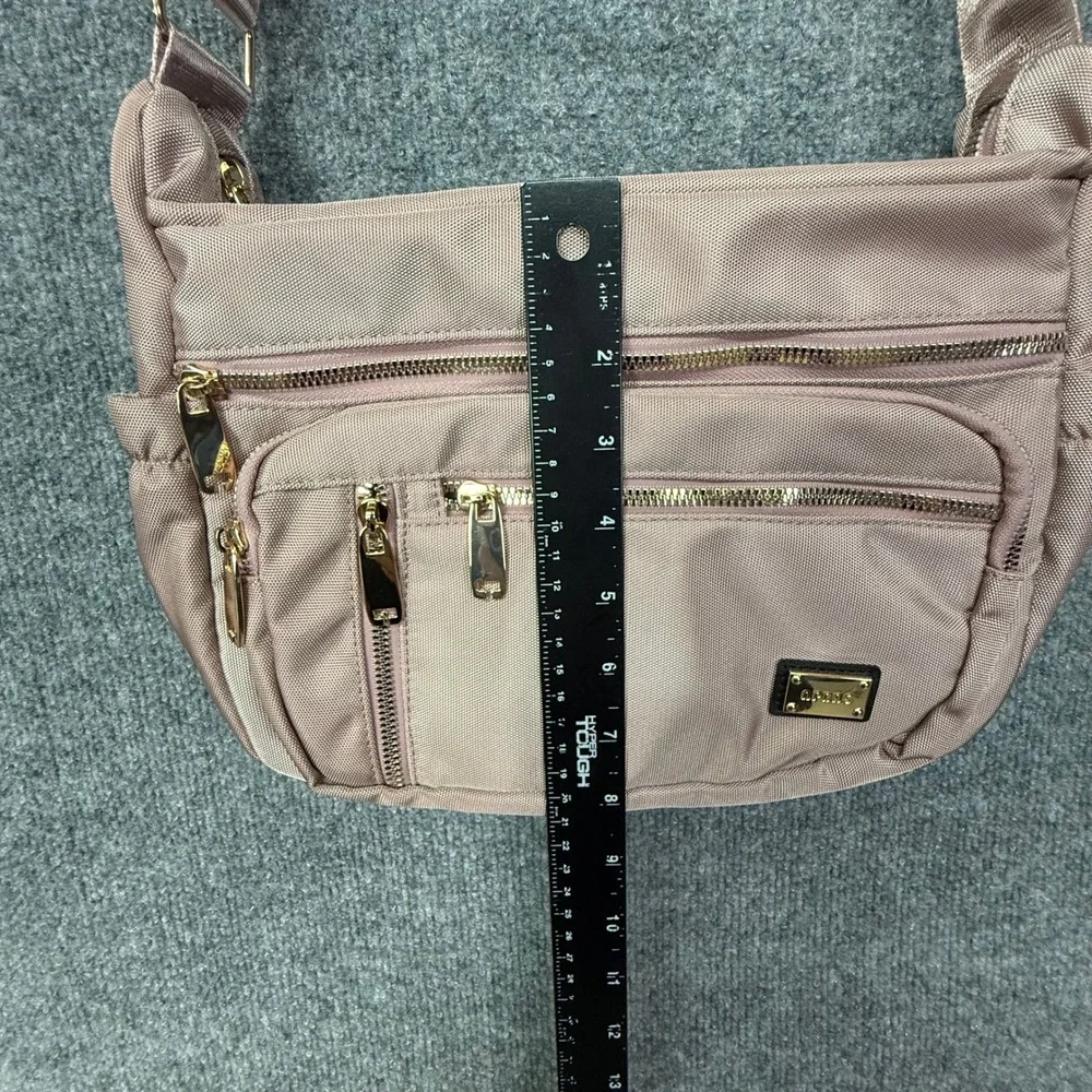 NPBAG Crossbody Bag Womens Medium Mauve Multi-Pocket Travel Shoulder NWOT